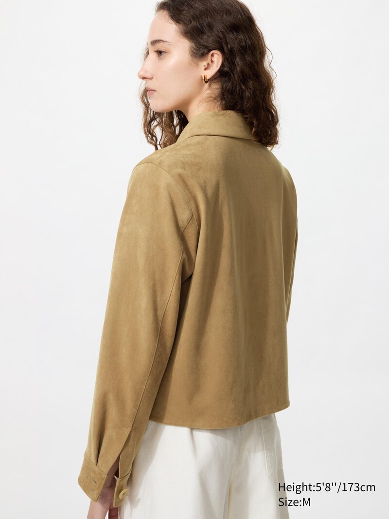 Мягкая короткая куртка из мягкой щетины