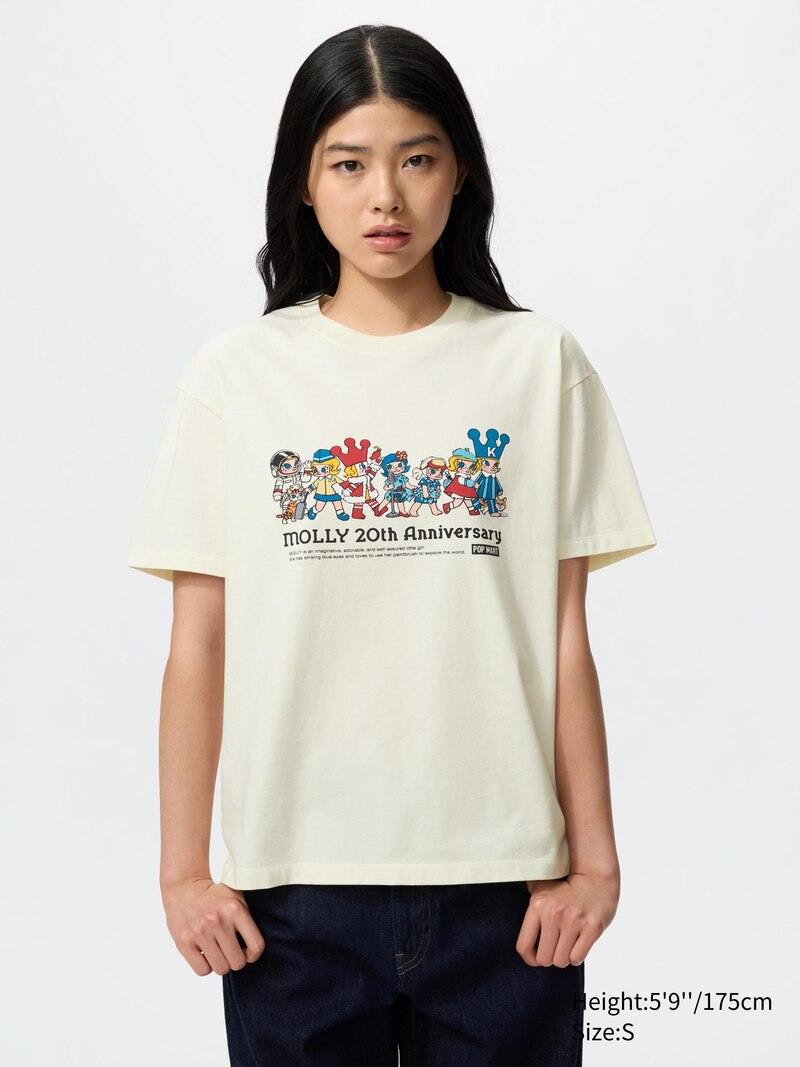 Футболка с графическим принтом pop mart ut