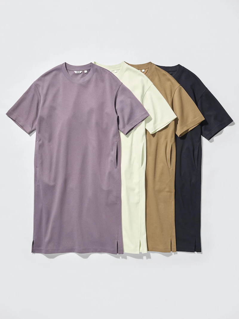 Платье из коллекции airism cotton с короткими рукавами