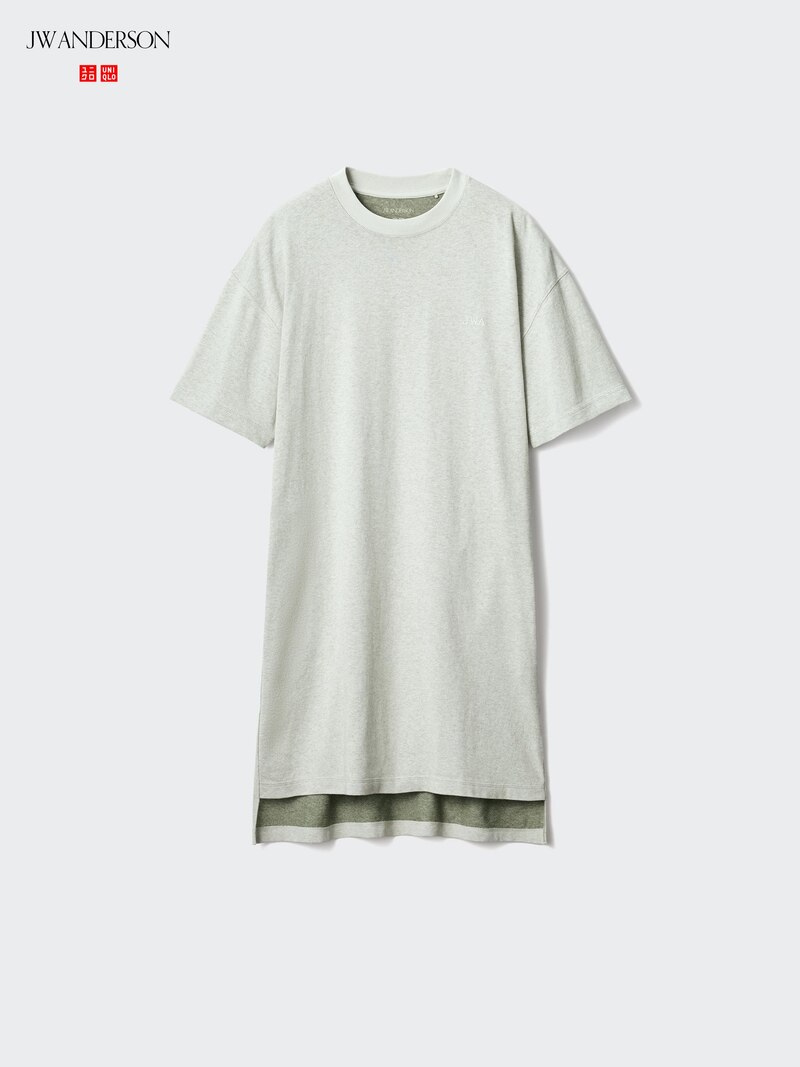 Платье-футболка oversized (короткий рукав, блок цветов)