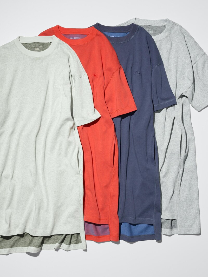 Платье-футболка oversized (короткий рукав, блок цветов)