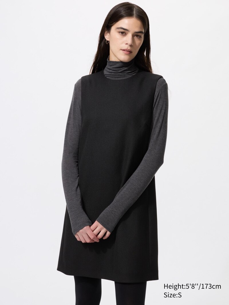 Платье мини без рукавов shift