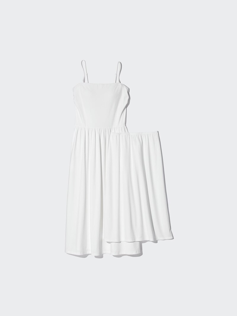 Платье-сарафан с бретелями и вшитым бюстгальтером airism cotton