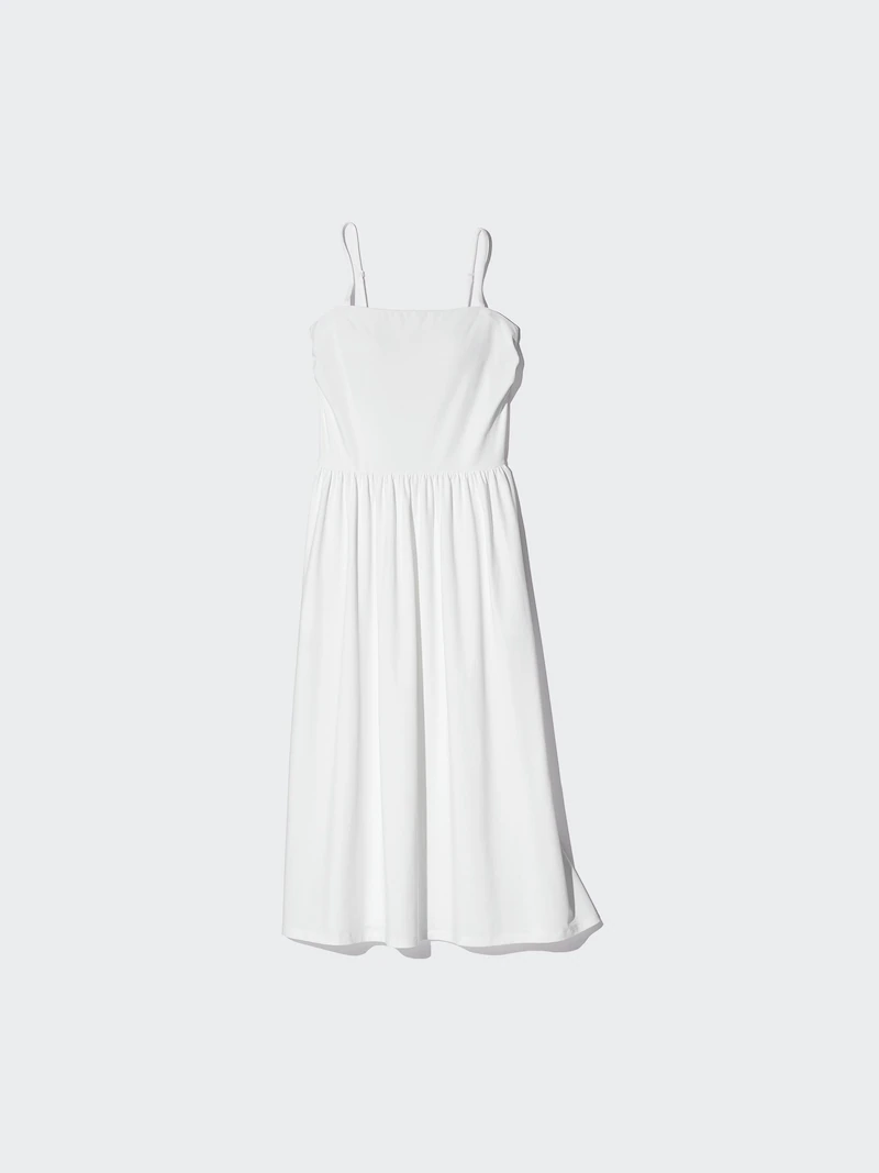 Платье-сарафан с бретелями и вшитым бюстгальтером airism cotton
