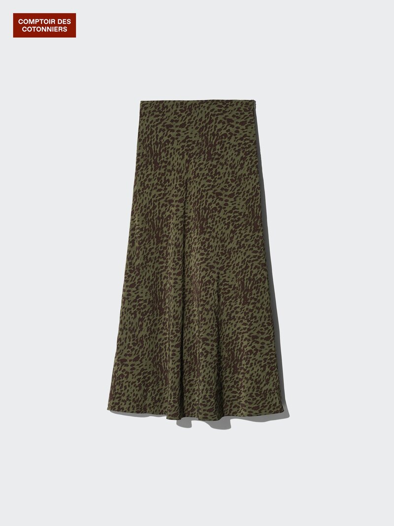 Юбка макси из вискозы (с принтом)