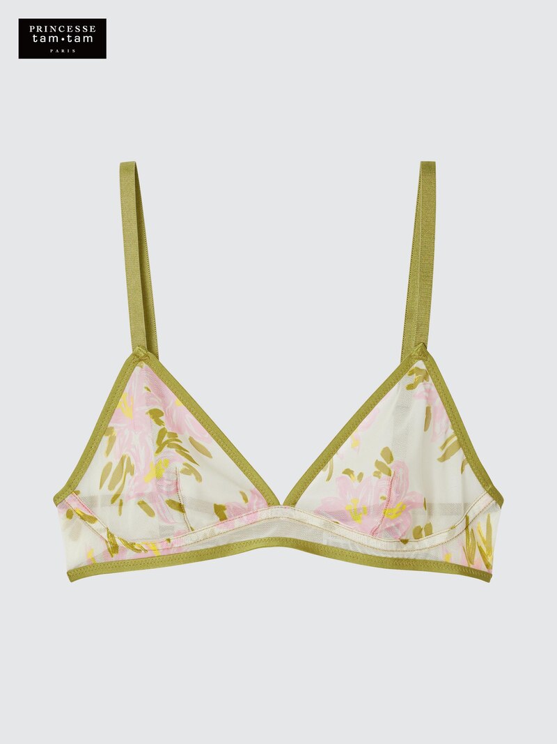 Беспроводной бюстгальтер (сетка, принт)