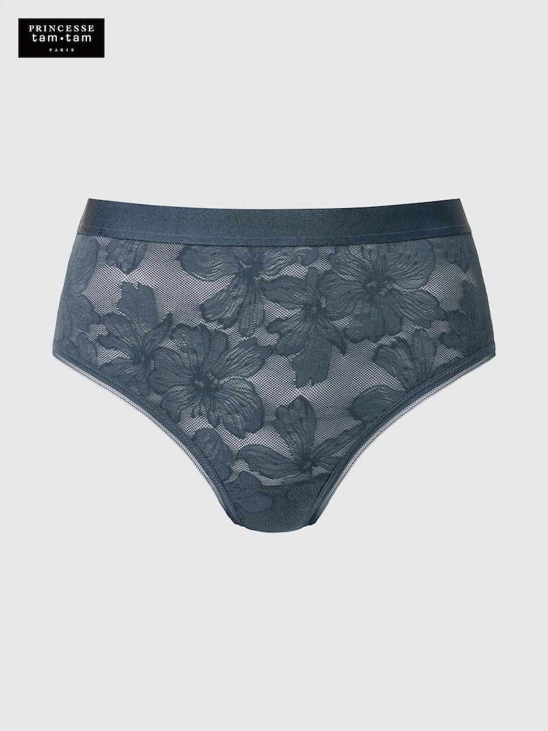 Трусы с высокой посадкой (микро кружево)