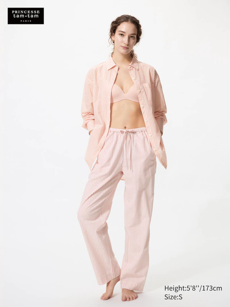 Длинные брюки из хлопка и вискозы