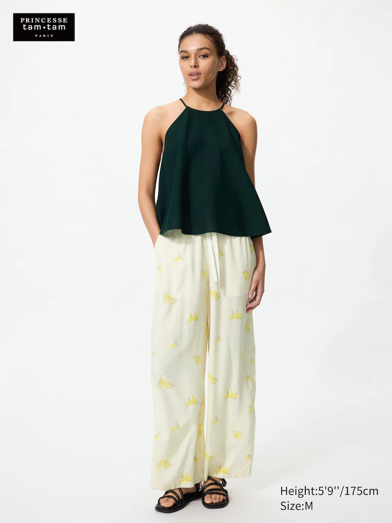 Брюки из рэйона (с принтом)