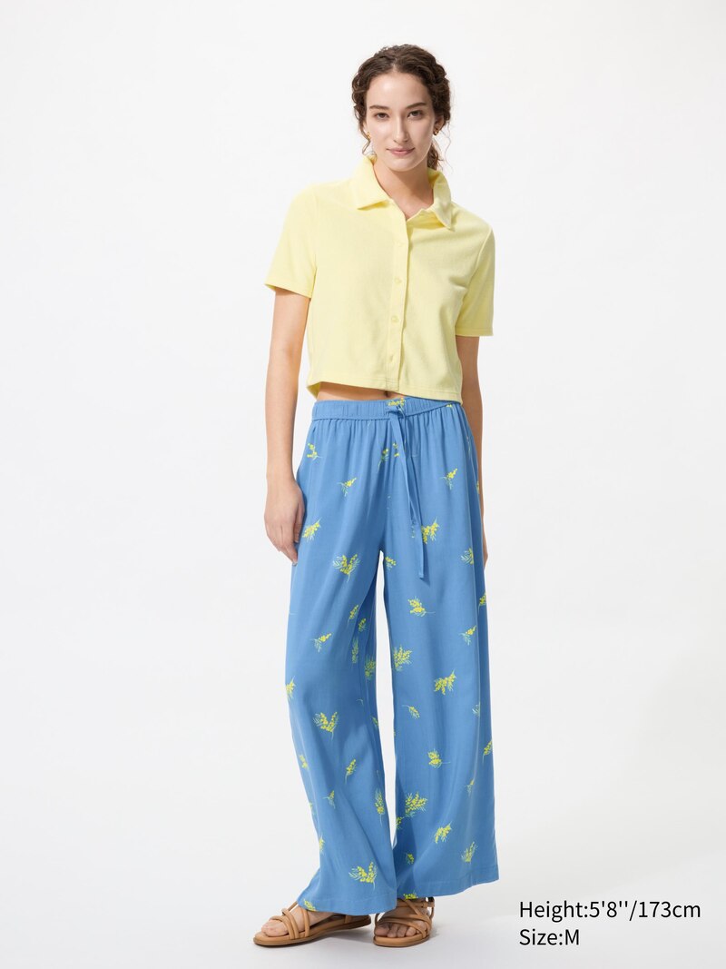 Брюки из рэйона (с принтом)