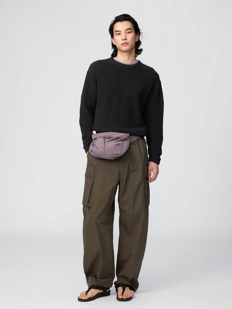 Сумка через плечо с карманом для складывания