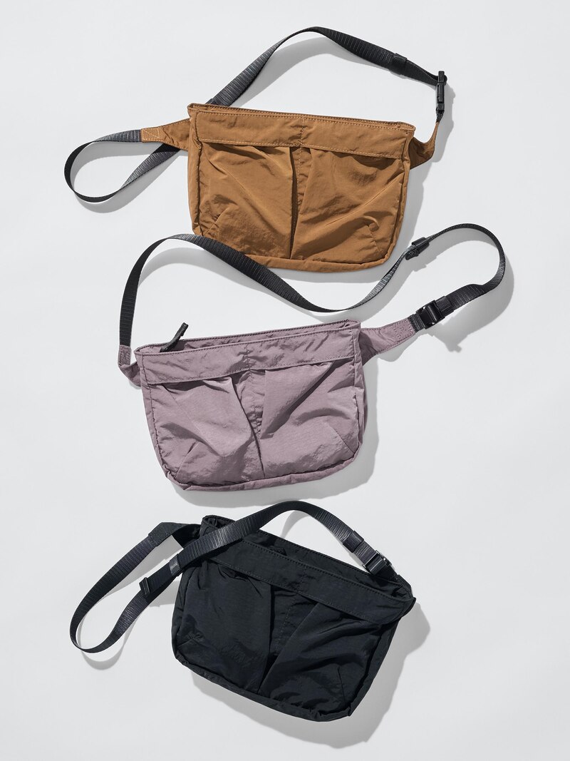 Сумка через плечо с карманом для складывания