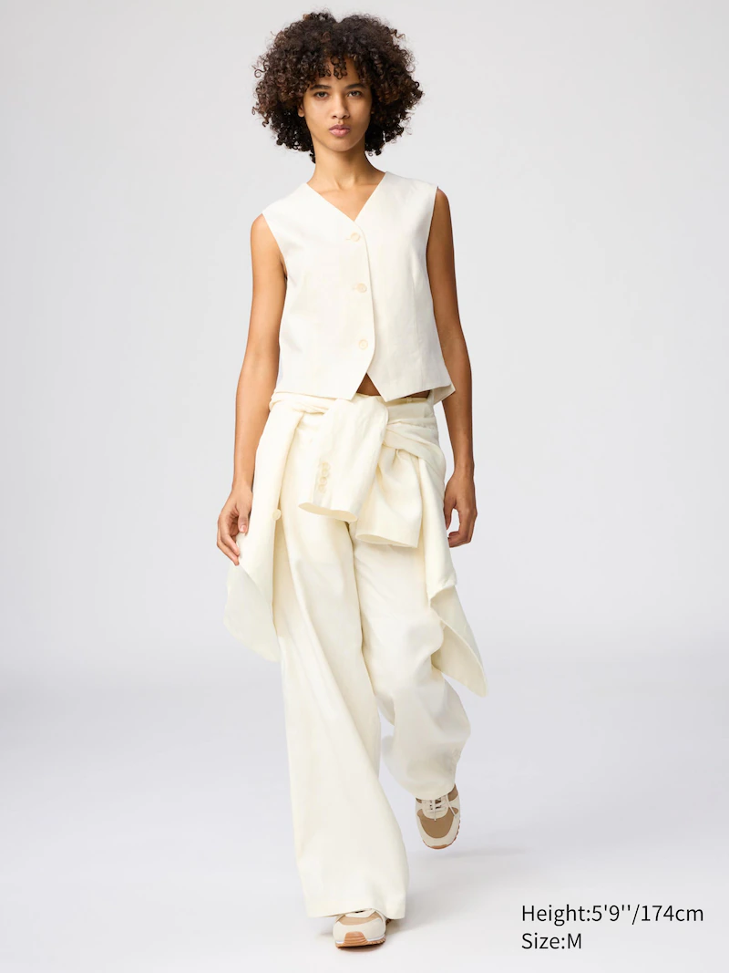 Жилет из 100% премиального льна