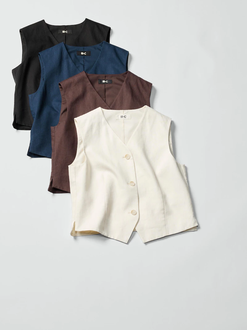 Жилет из 100% премиального льна