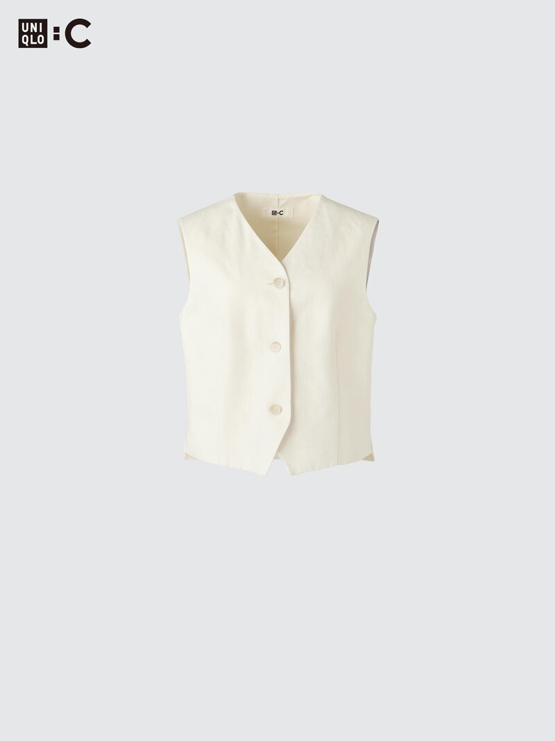 Жилет из 100% премиального льна