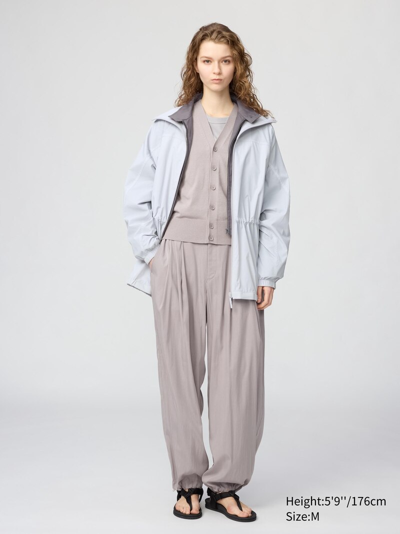 Прозрачная парка с ультрафиолетовой защитой в оверсайзе