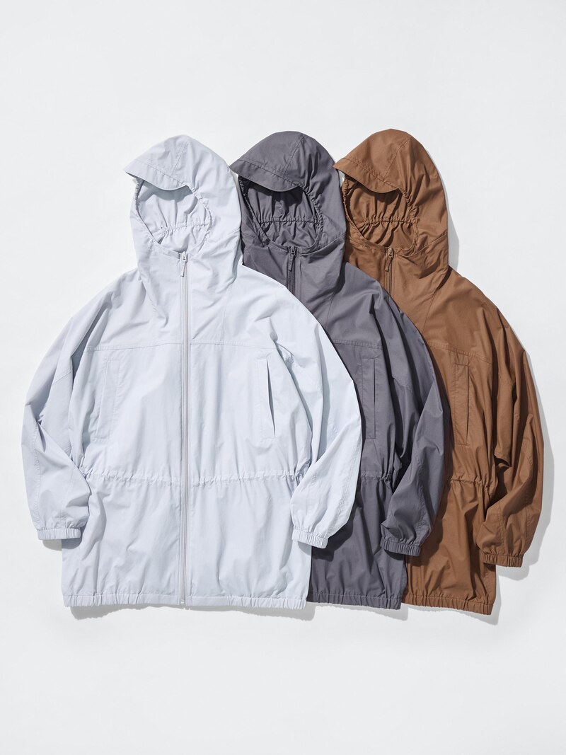 Прозрачная парка с ультрафиолетовой защитой в оверсайзе