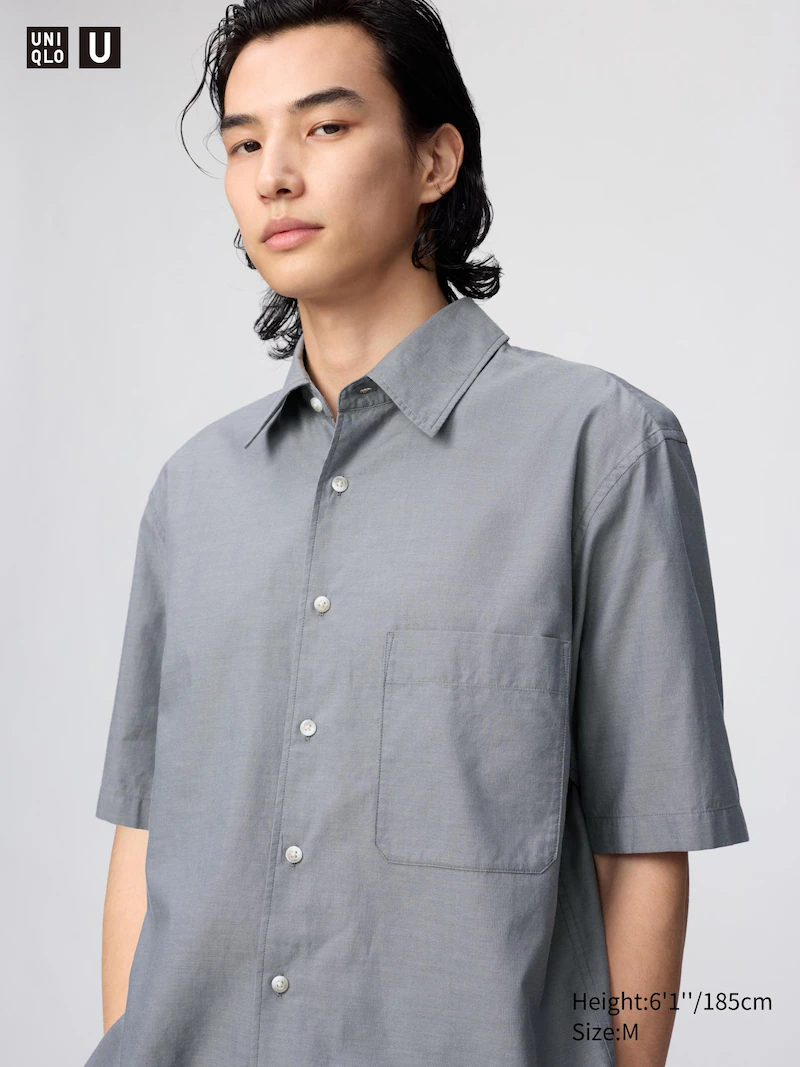 Рубашка прямого кроя (короткий рукав)