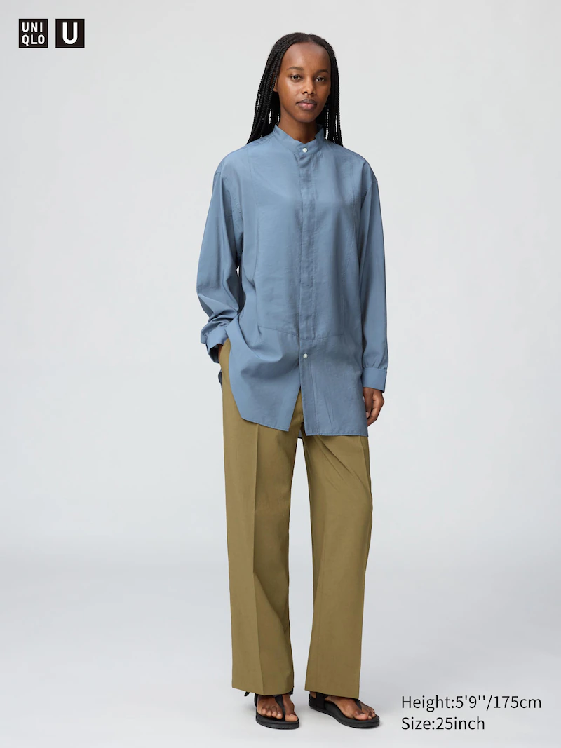 Брюки с высокой посадкой прямого кроя