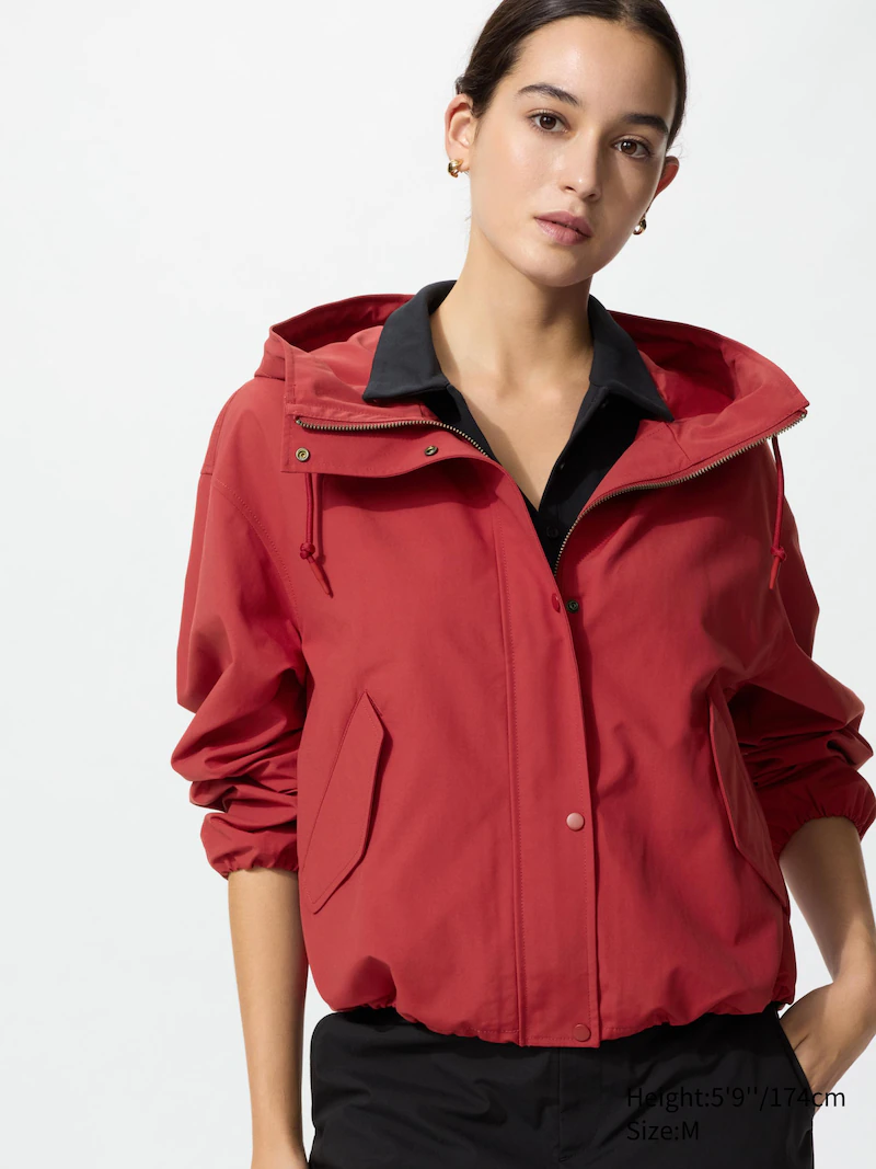 Хлопковый короткий парк полупальто