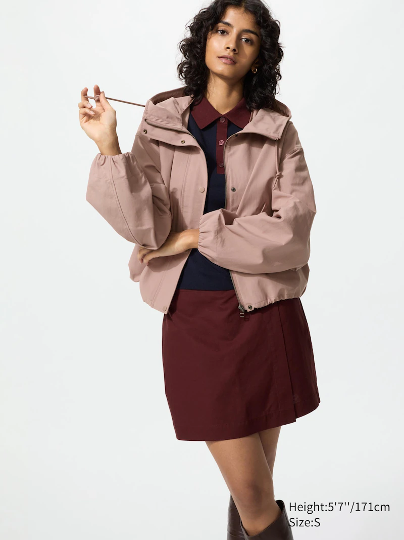 Хлопковый короткий парк полупальто