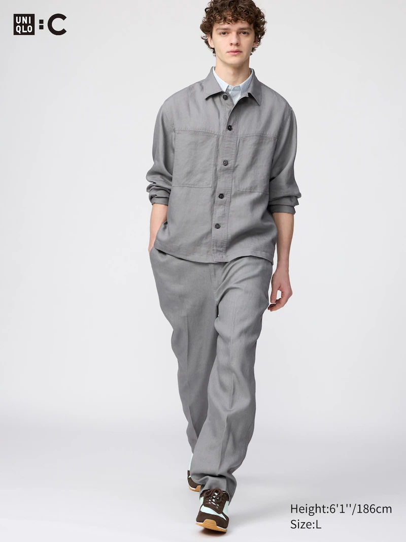 Широкие брюки из 100% премиального льна