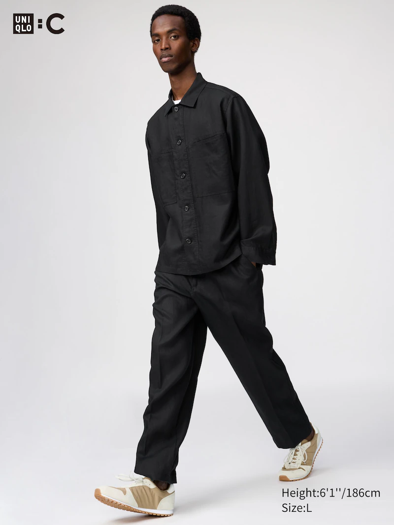 Широкие брюки из 100% премиального льна