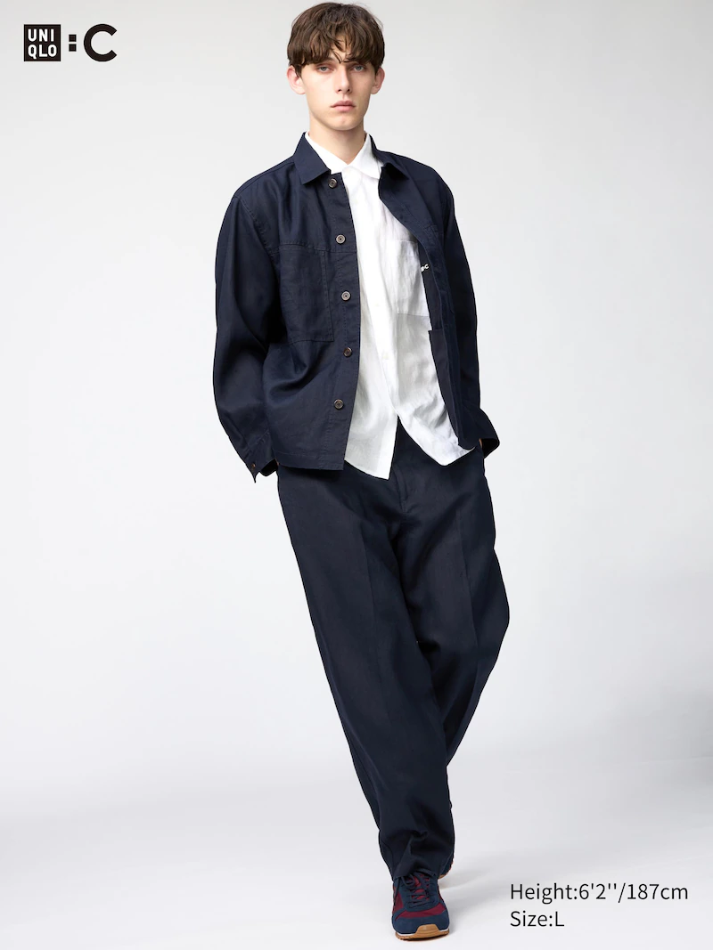 Широкие брюки из 100% премиального льна