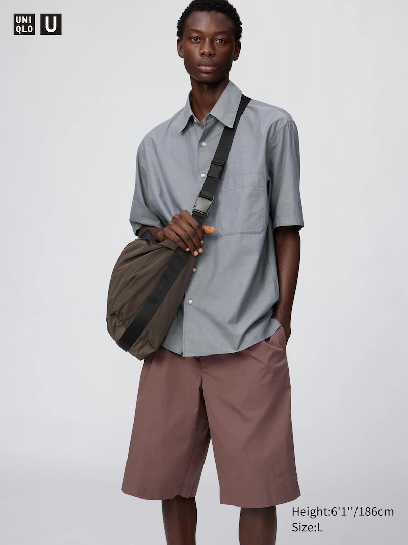 Широкие плиссированные шорты