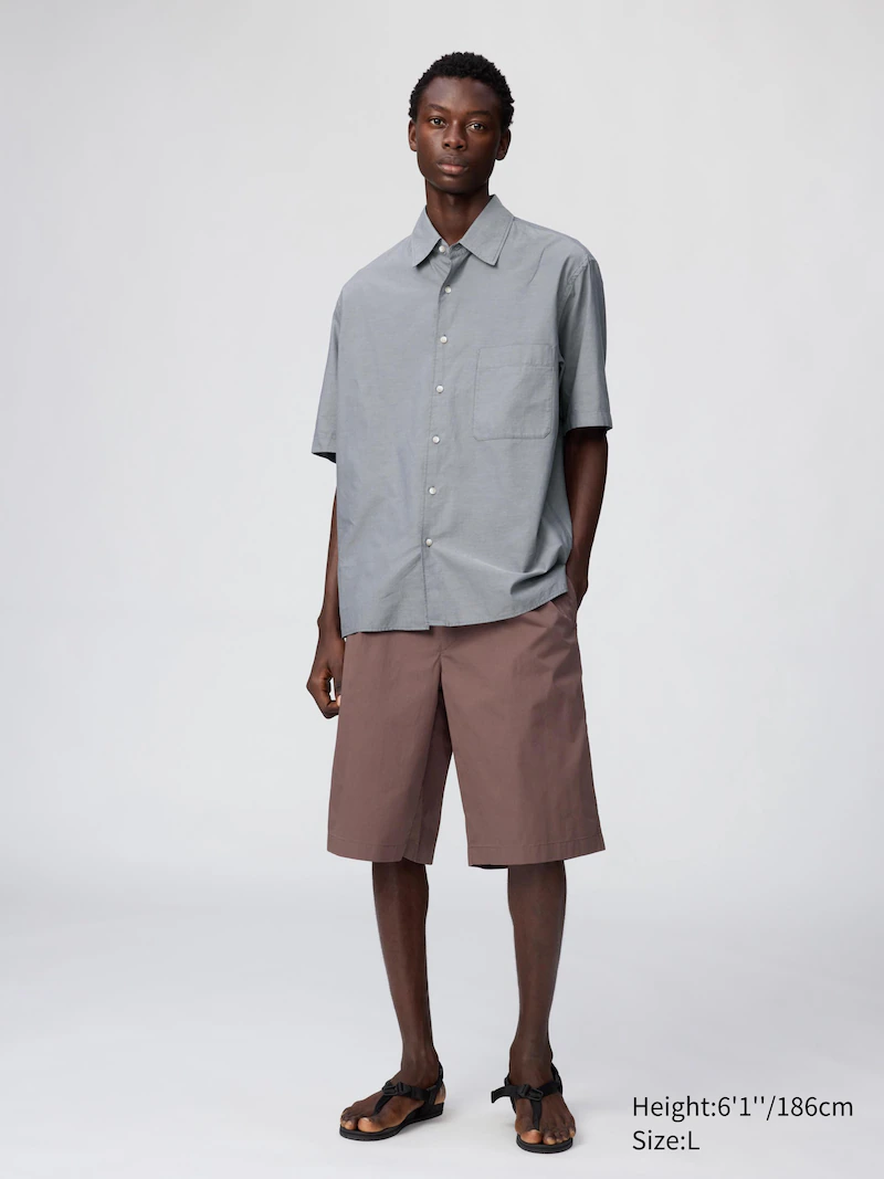 Широкие плиссированные шорты