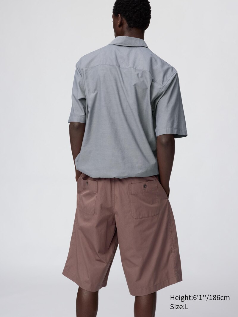 Широкие плиссированные шорты