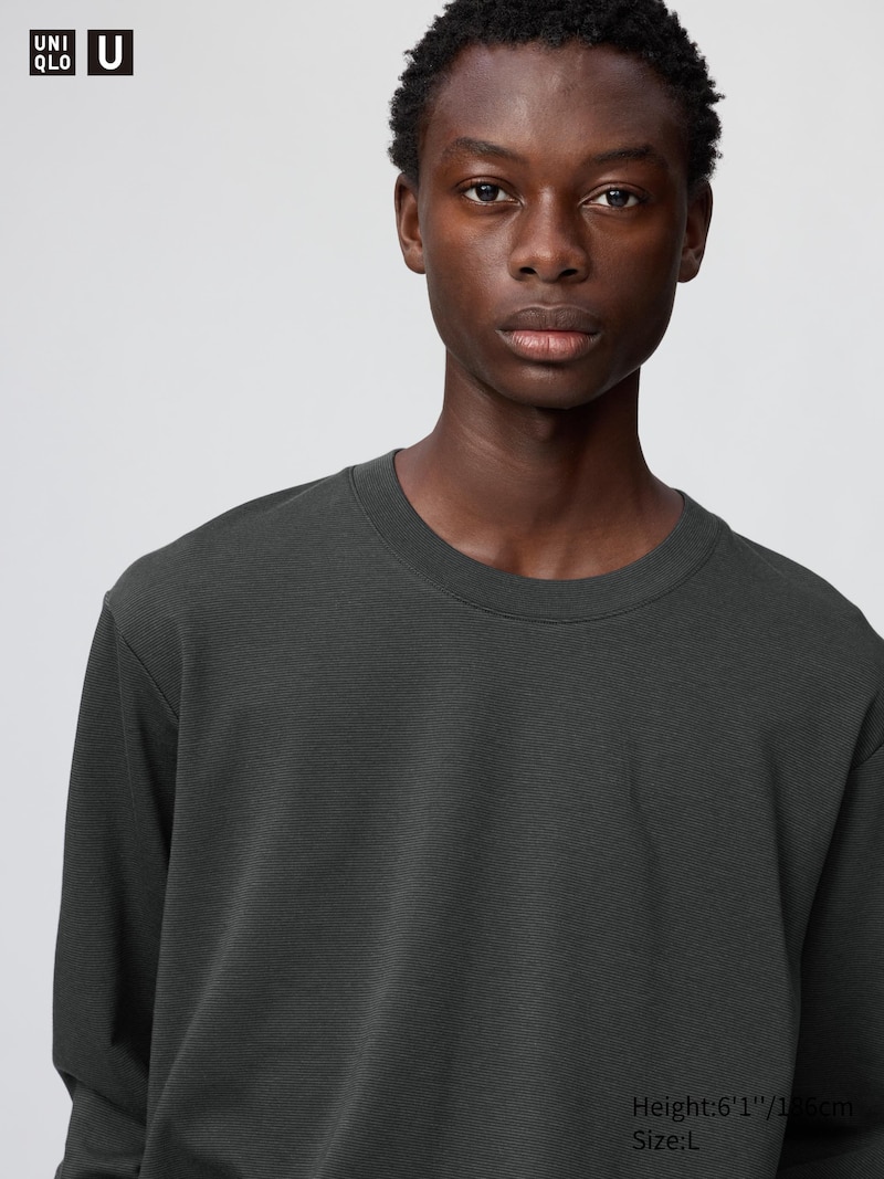 Лонгслив с полосками airism cotton