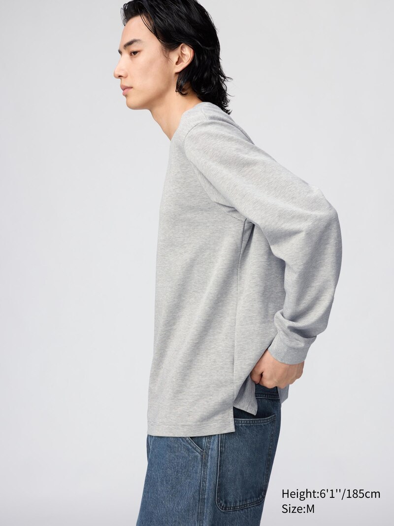 Лонгслив с полосками airism cotton