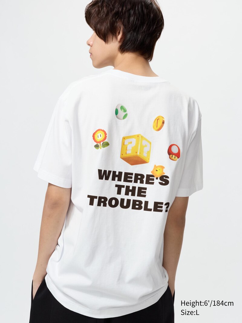 Футболка с графическим принтом the super mario galaxy movie ut