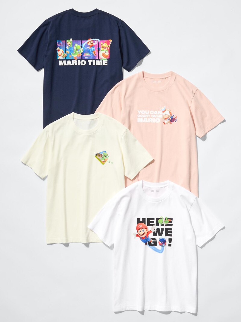 Футболка с графическим принтом the super mario galaxy movie ut