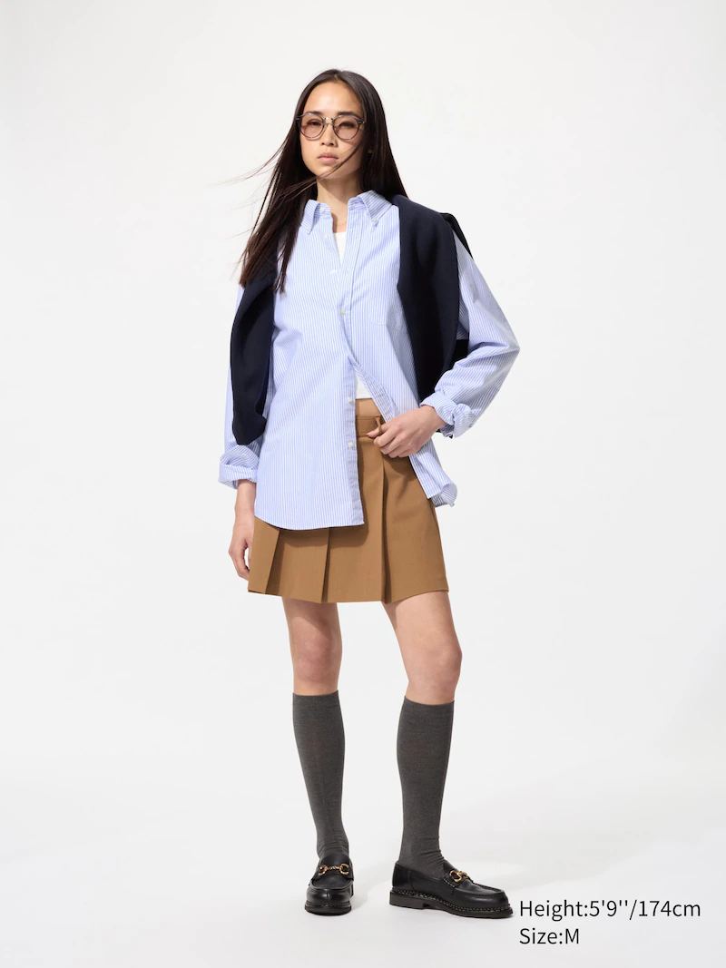 Рубашка oxford slim fit (в полоску)