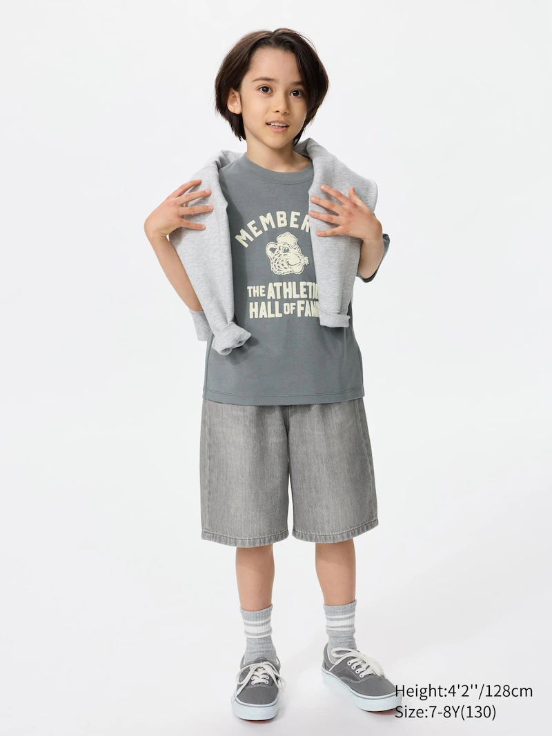 Широкие джинсовые шорты