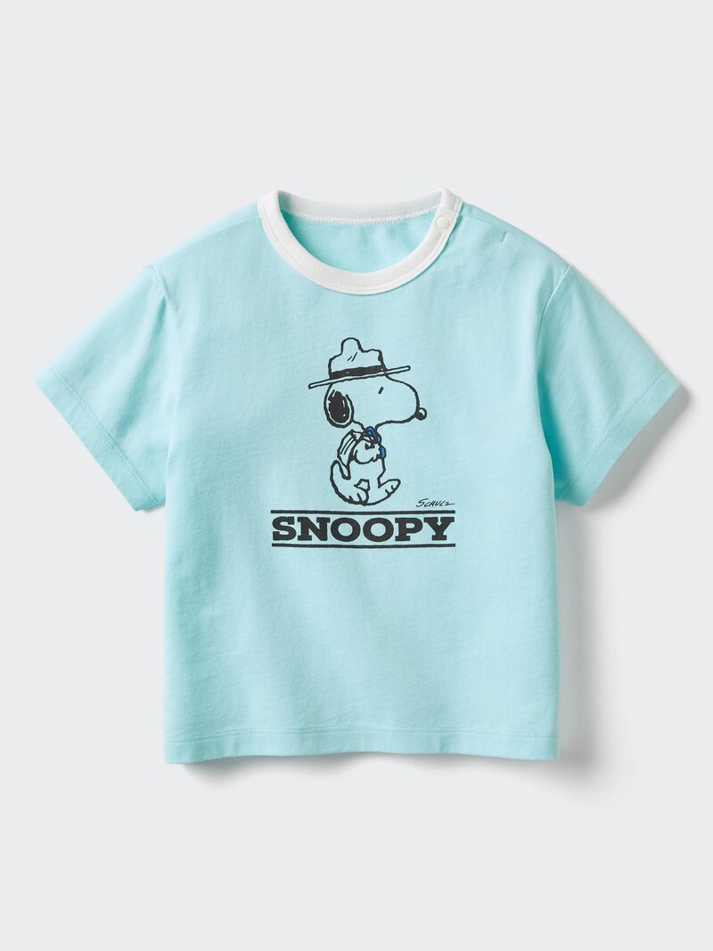 Футболка с графическим принтом peanuts airism cotton ut