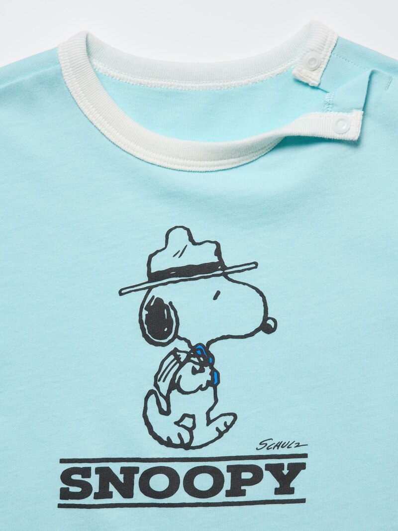 Футболка с графическим принтом peanuts airism cotton ut