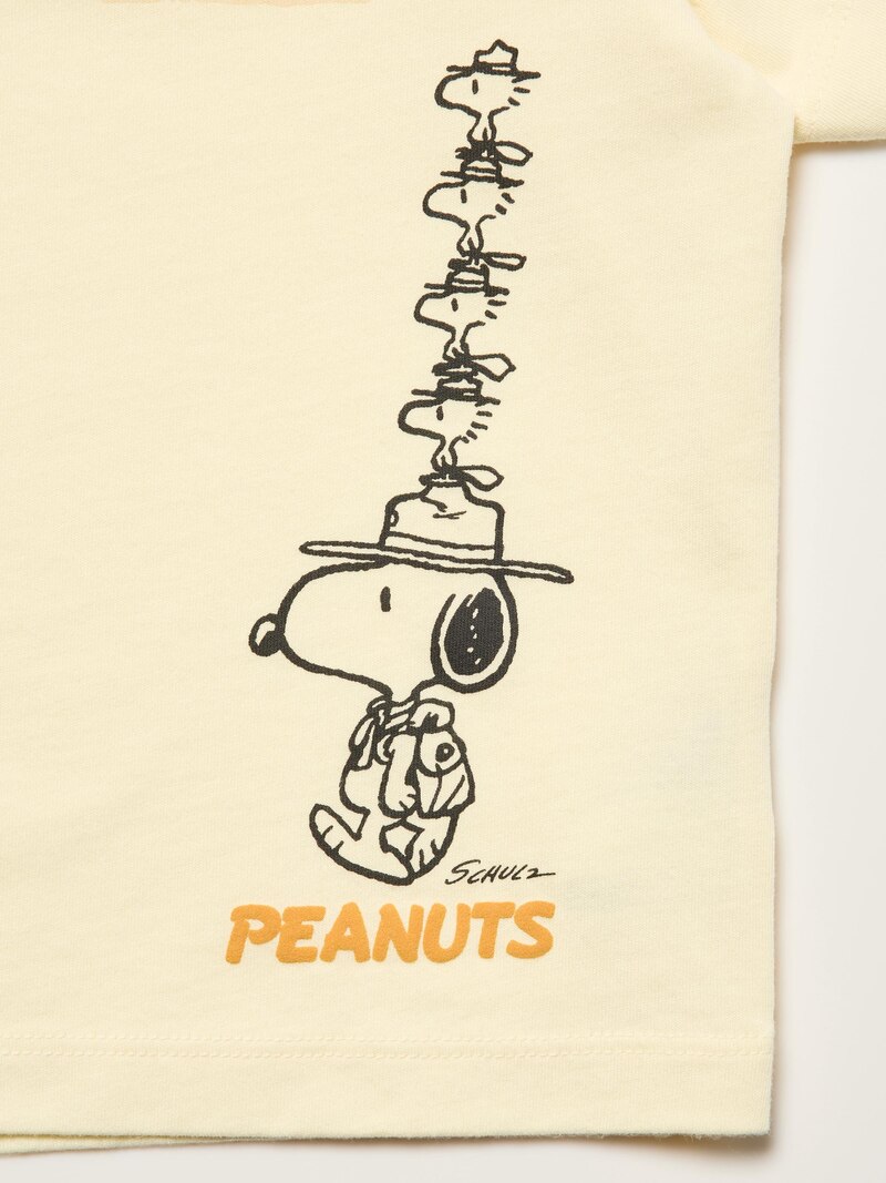 Футболка с графическим принтом peanuts airism cotton ut