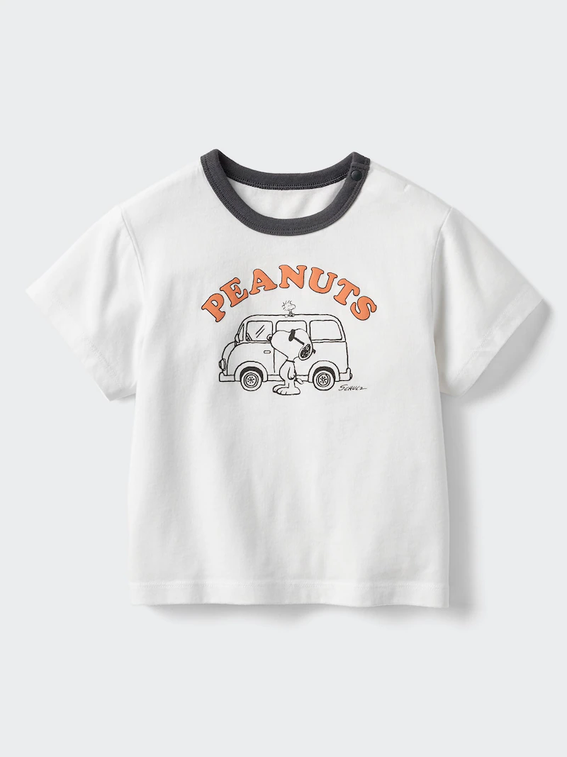 Футболка с графическим принтом peanuts airism cotton ut