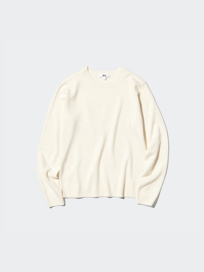 Кашемировый свитер с круглым вырезом