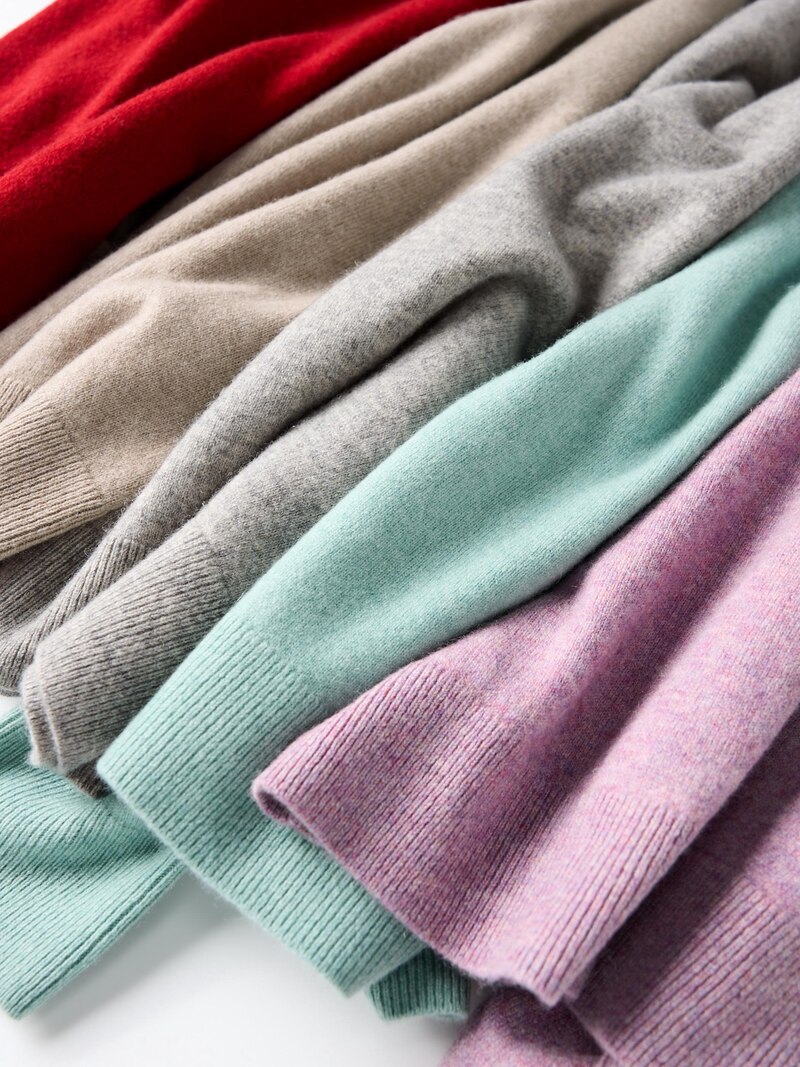 Кашемировый свитер с круглым вырезом