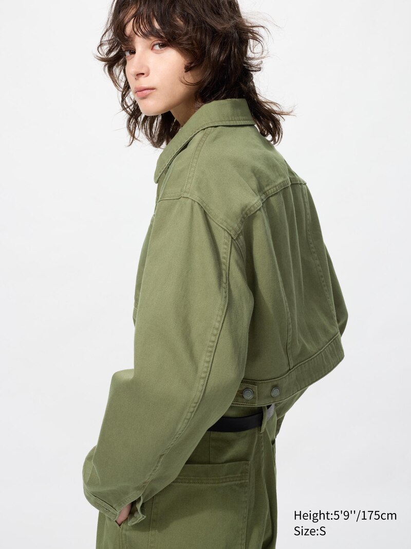 Джинсовая короткая куртка