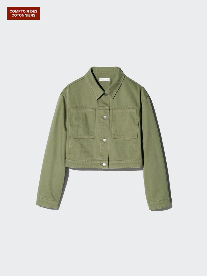 Джинсовая короткая куртка