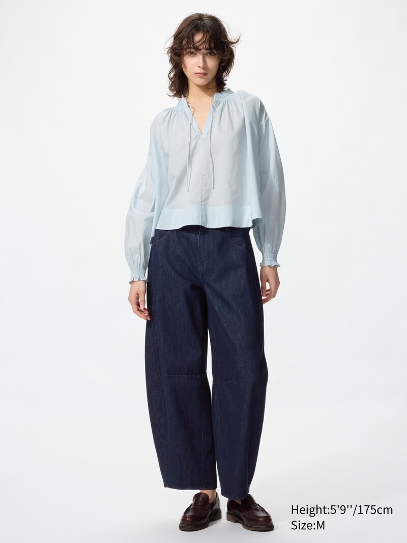 Хлопковая блуза (с принтом)