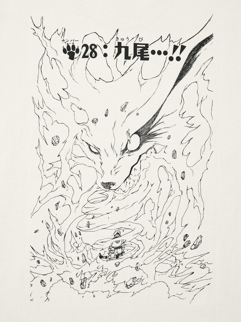 Футболка с графическим принтом manga 100-летия (наруто)