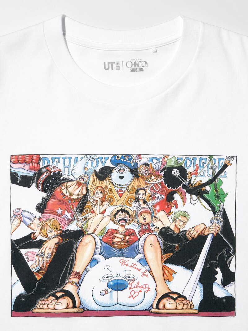 Футболка с графикой manga 100-летия (one piece)
