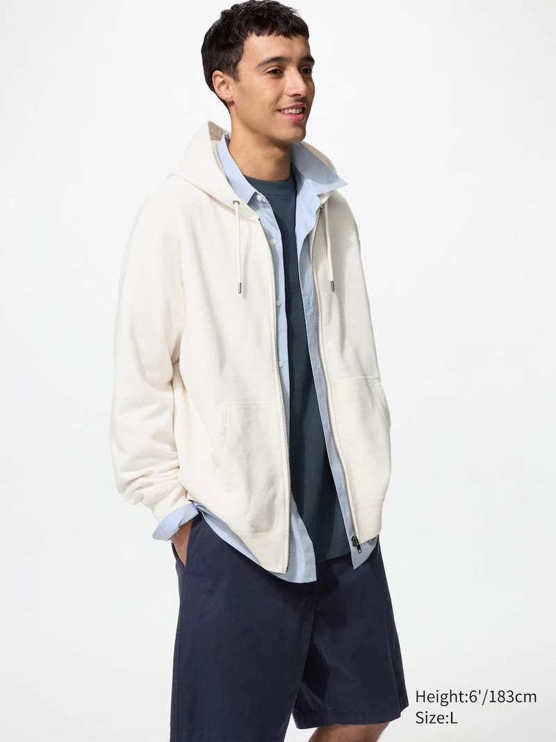 Толстовка с молнией на всю длину