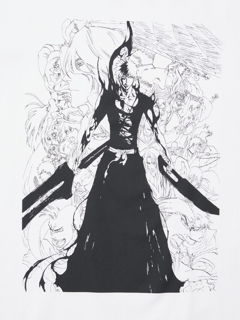 Футболка с графикой manga ut shueisha 100-летия (bleach)